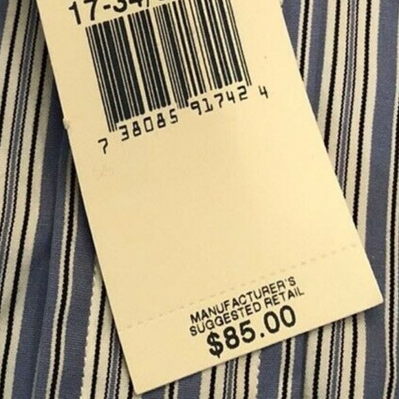 Polo Ralph Lauren Size 17 Custom Fit Button Down Dress Shirt - Picture 9 of 10